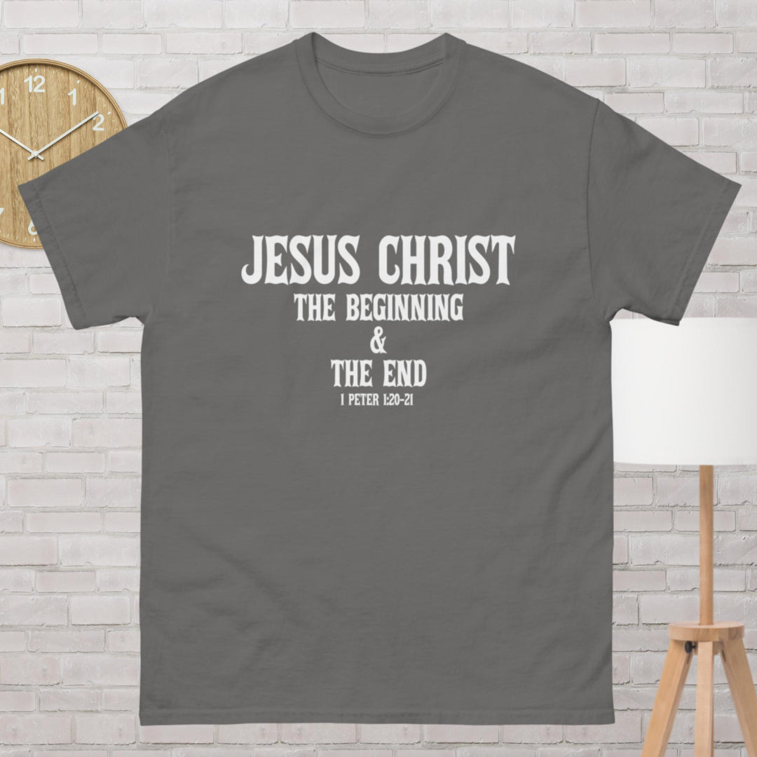 F&H Christian Jesus Christ The Beginning Men's classic tee