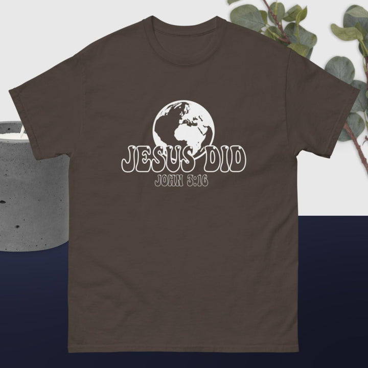 F&H  Christian Jesus Did & Saved The World Men's classic tee