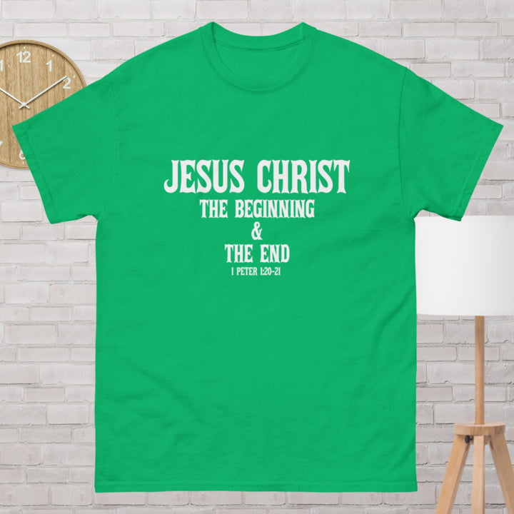 F&H Christian Jesus Christ The Beginning Men's classic tee