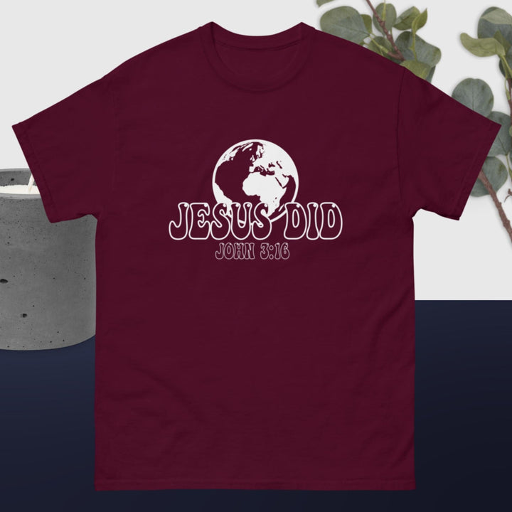 F&H  Christian Jesus Did & Saved The World Men's classic tee