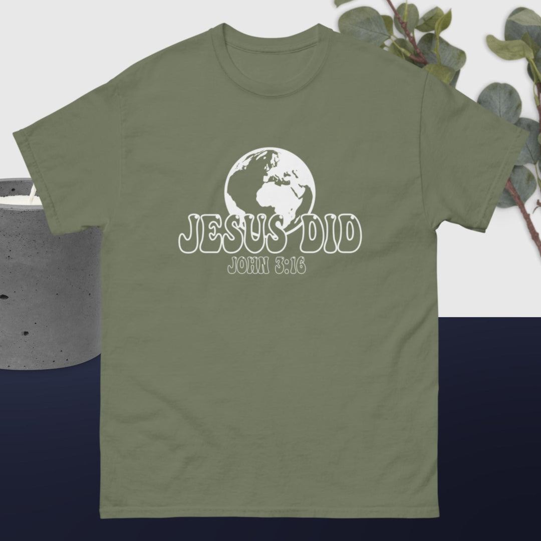 F&H  Christian Jesus Did & Saved The World Men's classic tee