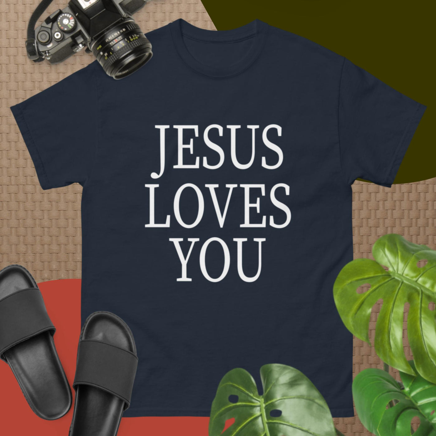 F&H Christian Jesus Loves You Men's classic tee
