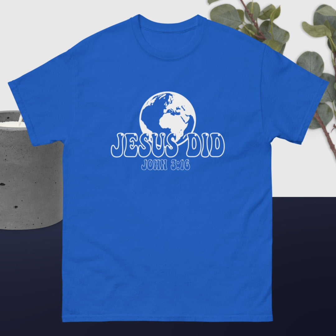 F&H  Christian Jesus Did & Saved The World Men's classic tee