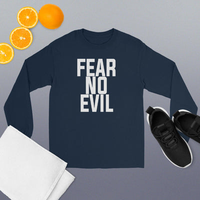 F&H Christian Fear No Evil Men’s Long Sleeve Shirt