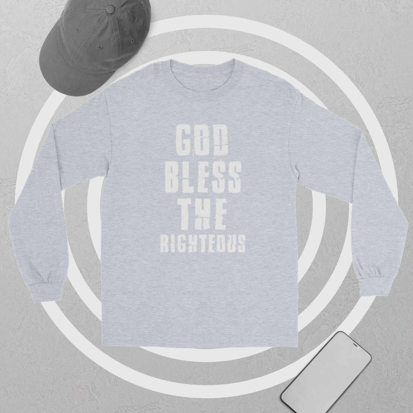 F&H Christian God Bless The Righteous Men’s Long Sleeve Shirt