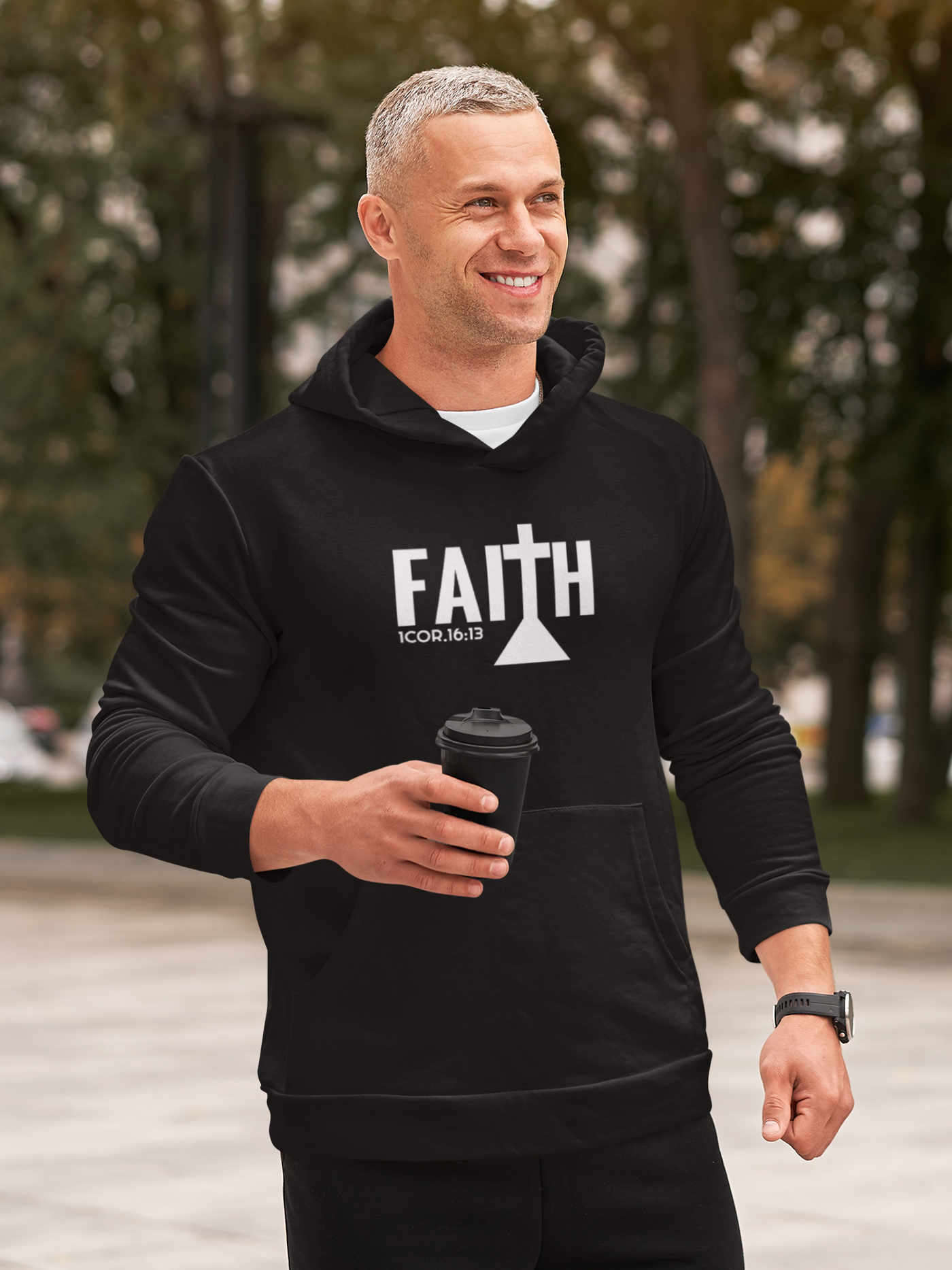 F&H Christian Faith Men's Hoodie - Faith and Happiness Store