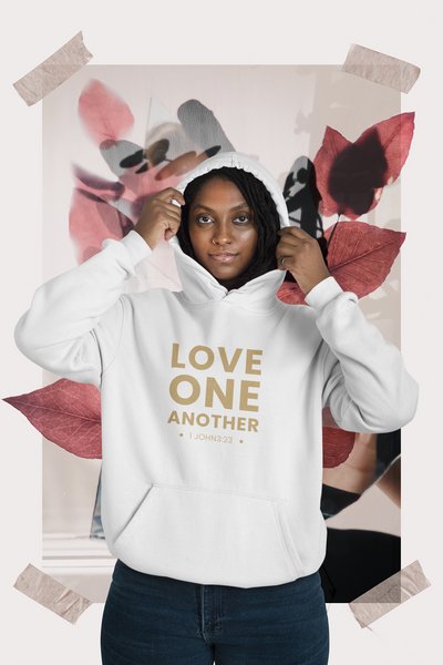 F&H Christian Love One Another Women's Hoodie - Faith and Happiness Store