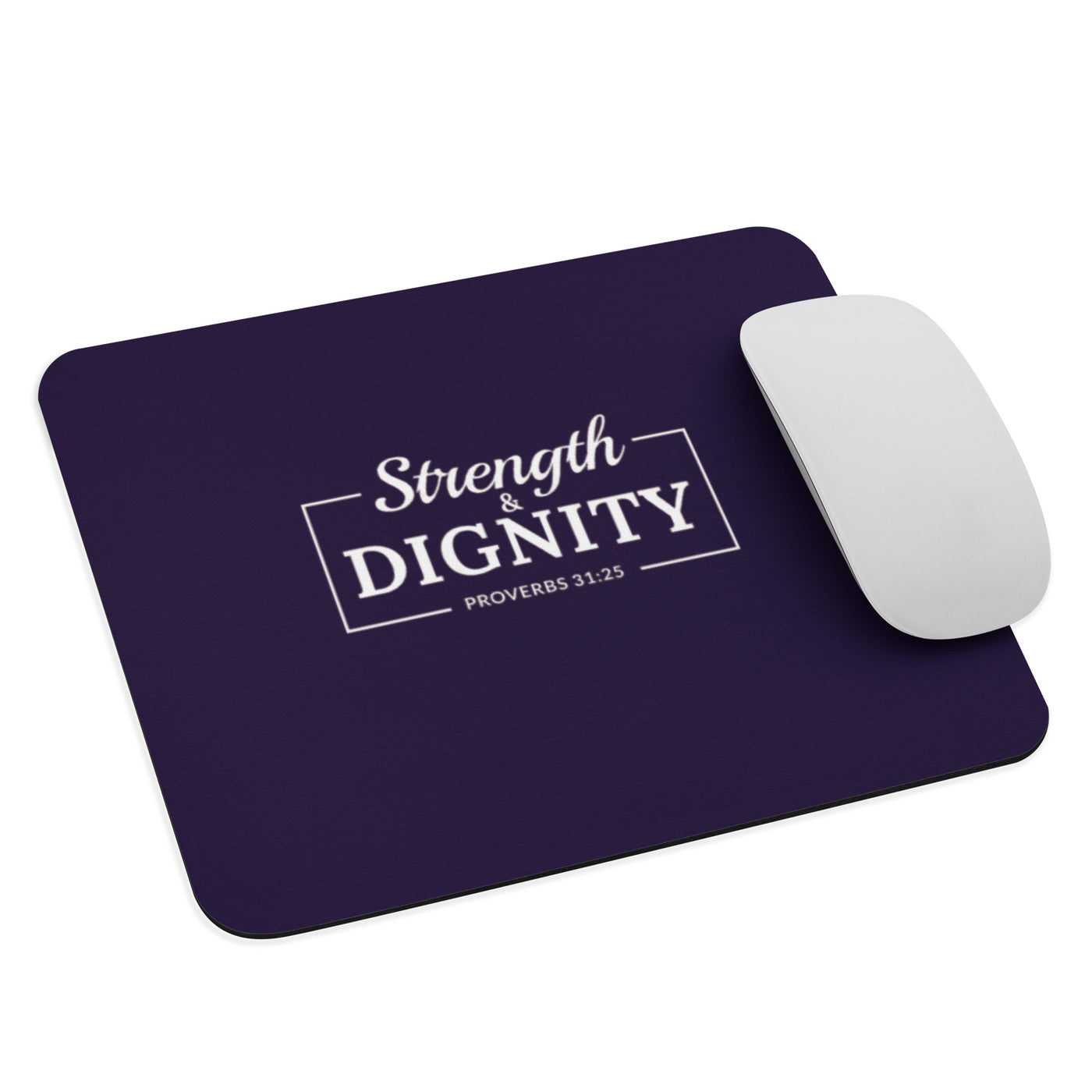 F&H Christian Strenght &Dignity Mouse pad - Faith and Happiness Store