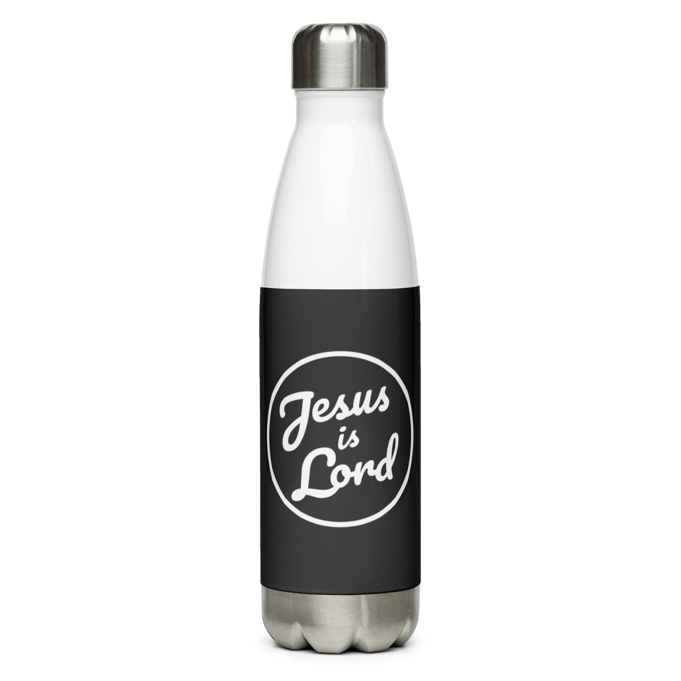 F&H Christian Jesus Is Lord Stainless Steel Water Bottle - Faith and Happiness Store
