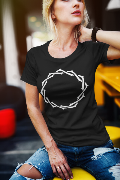 F&H CHRISTIAN CROWN CIRCULAR Women T-Shirt - Faith and Happiness Store