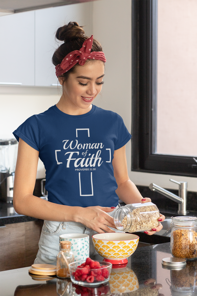 F and H Christian Woman of Faith Womens T Shirt