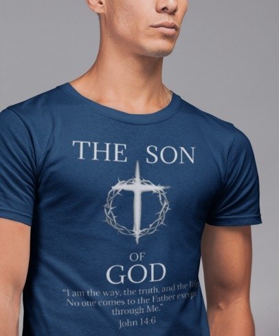 F&H Christian the Son of God John 14:6 Mens T-shirt