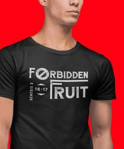 F&H Forbidden Fruit Genesis 2 16:17 Christian t-shirt