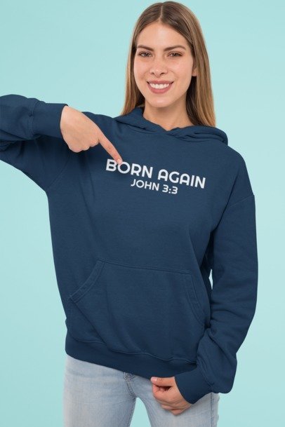F&H Christian Born Again Women Hoodie - Faith and Happiness Store