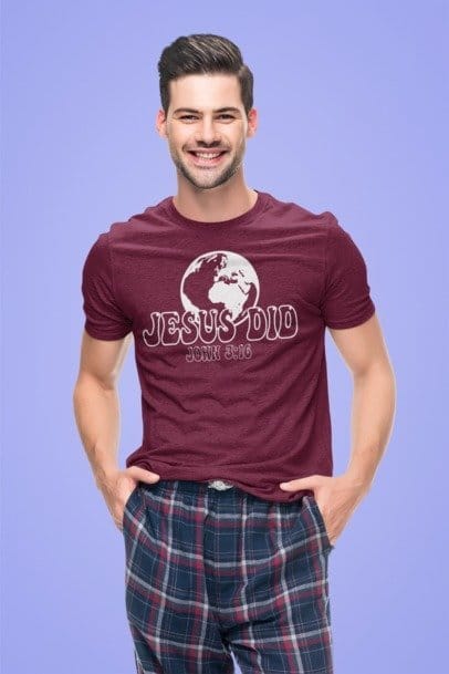 F&H  Christian Jesus Did & Saved The World Men's classic tee