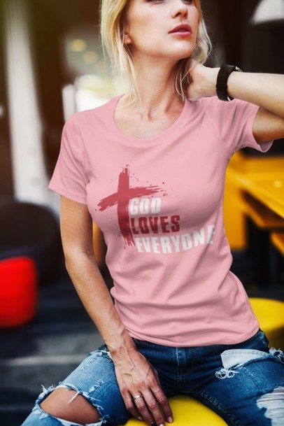 F&H Christian God Loves Everyone T-shirt