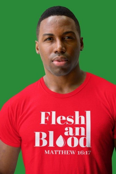F&H Christian Flesh & Blood Matthew 16:17 Mens T-shirt