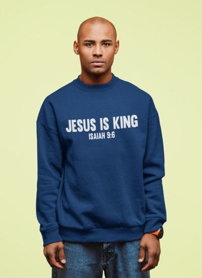 F&H Christian Jesus Is King Mens Sweatshirt