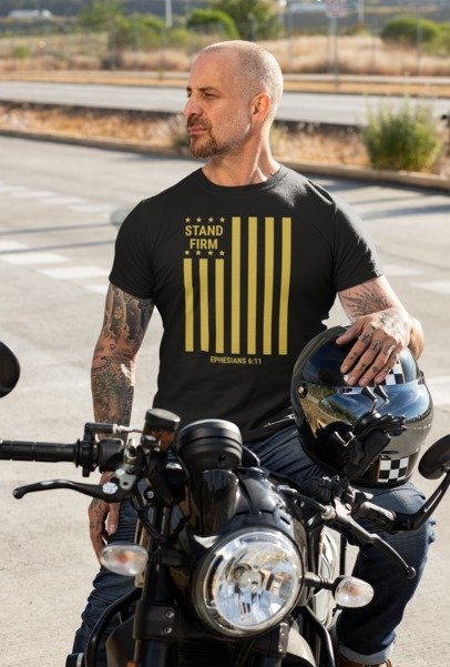 F&H Christian Stand Firm Men's T-Shirt - Faith and Happiness Store