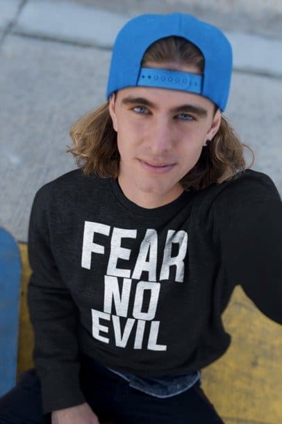 F&H Christian Fear No Evil Mens Sweatshirt