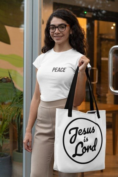 F&H Jesus is Lord Tote bag - Faith and Happiness Store