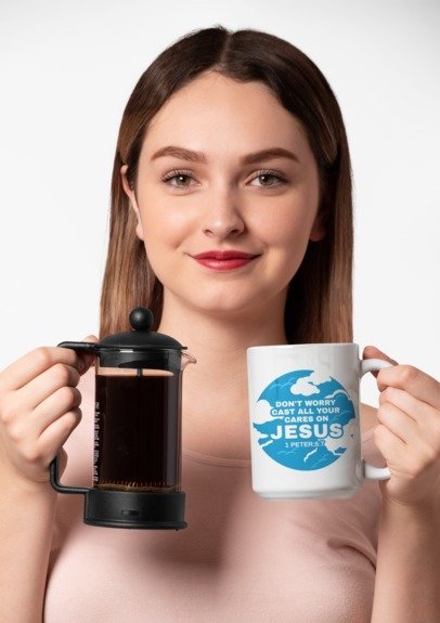 Ceramic Coffee Mugs | White Mug | Faith and Happiness Store