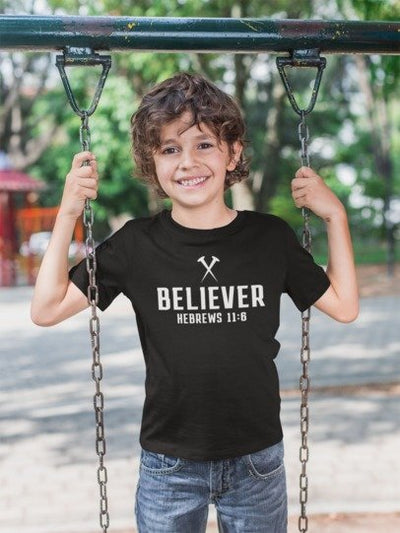 F&H Christian Believer Hebrews 11:6  Boys Youth jersey t-shirt