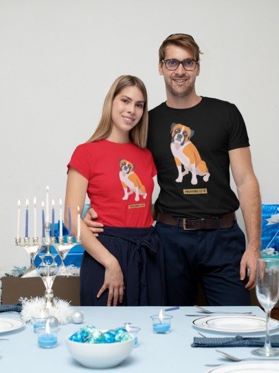 F&H Christian Proverbs Boxer Dog Unisex T-Shirt - Faith and Happiness Store