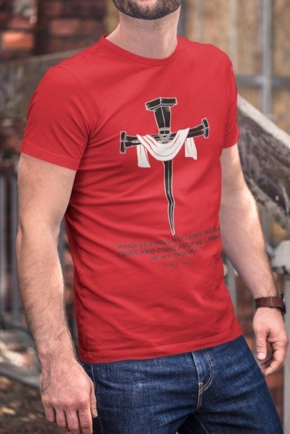 F&H Christian The Cross Men's T-shirt - Faith and Happiness Store