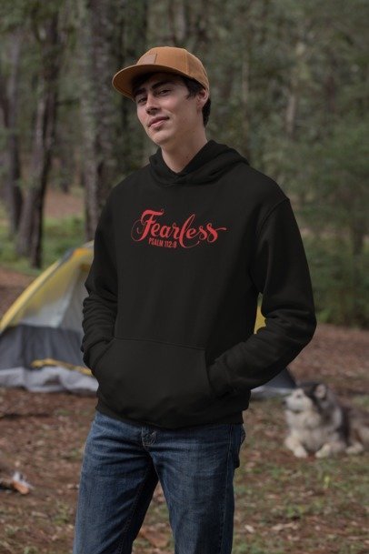 F&H Christian Fearless Men's Hoodie - Faith and Happiness Store