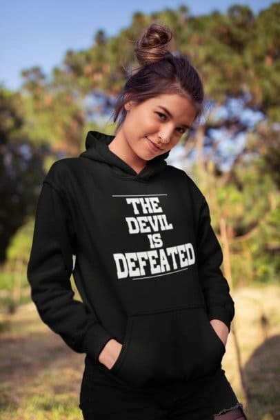 F&H Christian The Devil Is Defeated Hoodie