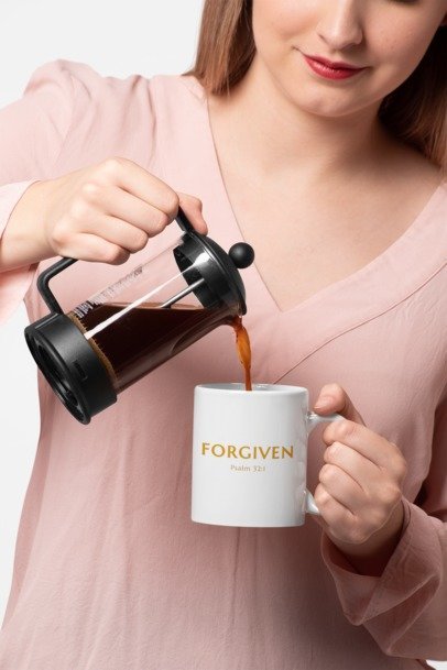 F&H Christian Forgiven Mug - Faith and Happiness Store
