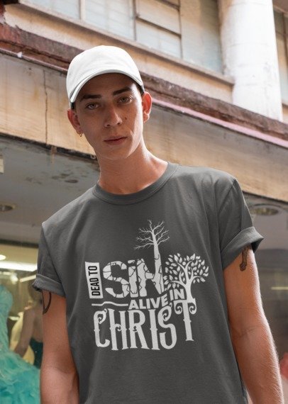 F&H Christian Dead To Sin Alive in Christ T-Shirt
