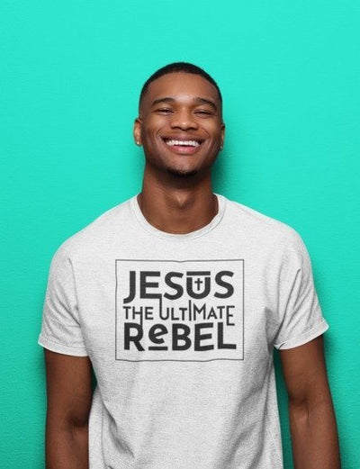 F&H Christian Jesus The Ultimate Rebel Men's T-shirt - Faith and Happiness Store