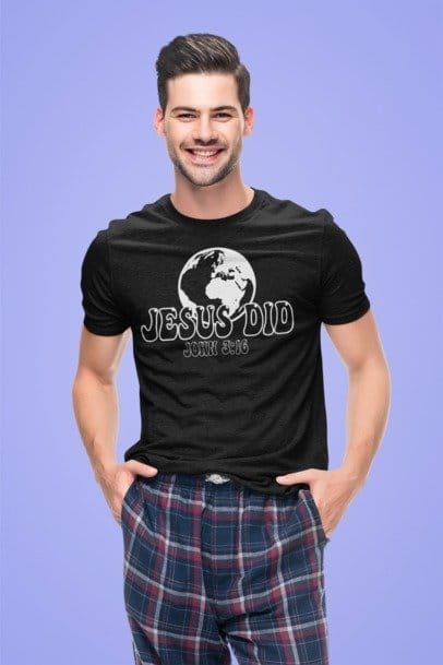 F&H  Christian Jesus Did & Saved The World Men's classic tee