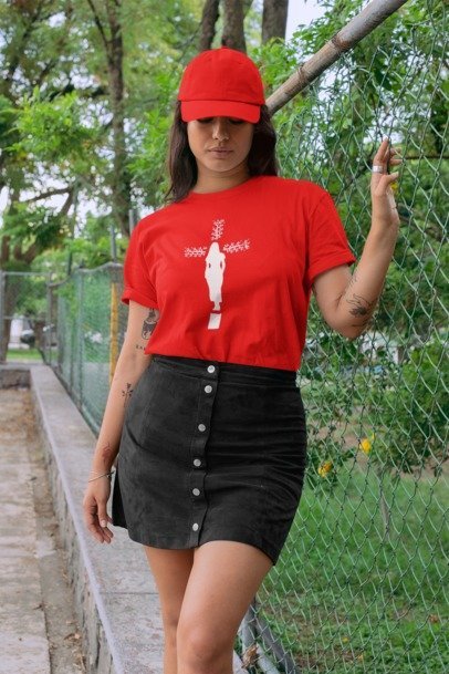 F&H Christian Women in the Cross Women's T-Shirt - Faith and Happiness Store