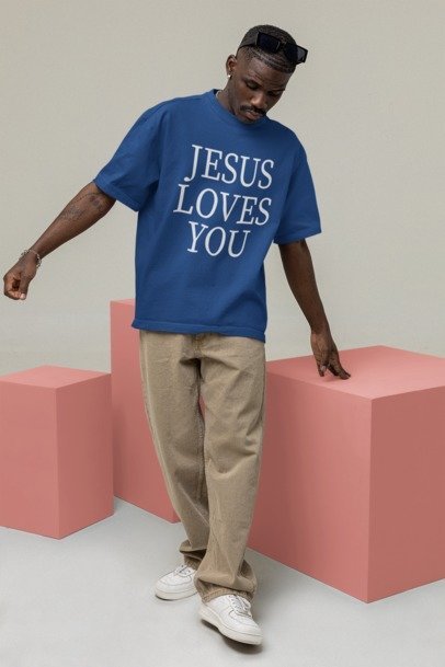 F&H Christian Jesus Loves You Men's classic tee