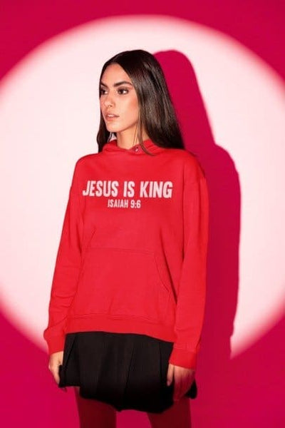 Christian Jesus is King Womens Hoodie