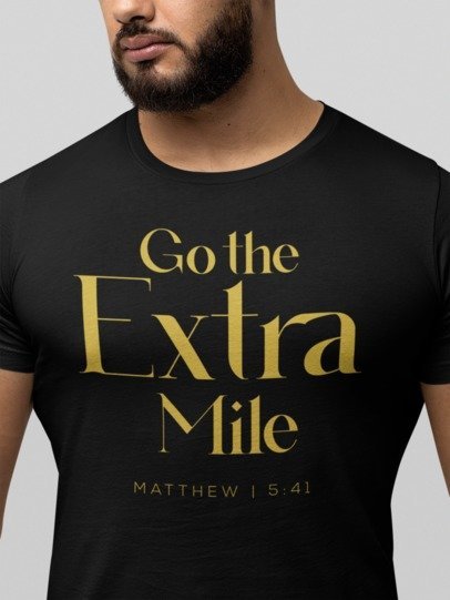 F&H Christian Go The Extra Mile Matthew 5:41 Mens T-Shirt