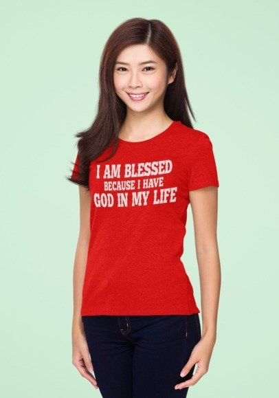 F&H Christian I Am Blessed Because I have God in My Life Unisex T-Shirt