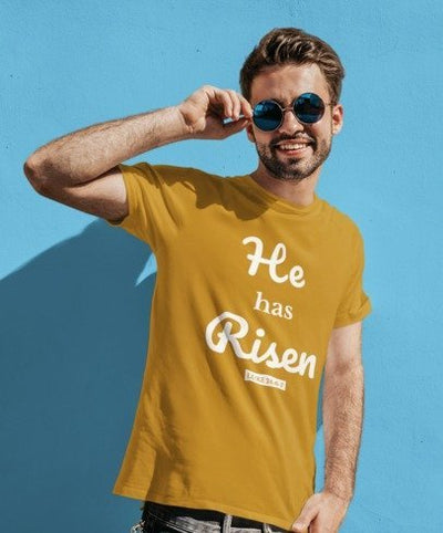 F&H Christian He is Risen Men's T-Shirt - Faith and Happiness Store