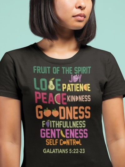F&H Christian Fruit of The Spirit Galatians 5:22-23 Womens t-shirt