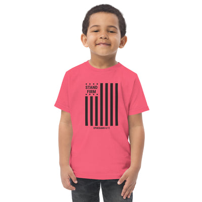 F&H Christian Stand Firm Toddler jersey t-shirt - Faith and Happiness Store