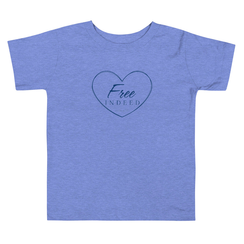 F&H Christians Free Indeed Toddler Short Sleeve Tee - Faith and Happiness Store
