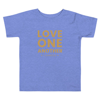 F&H Christian Love One Another Toddler Short Sleeve Tee - Faith and Happiness Store