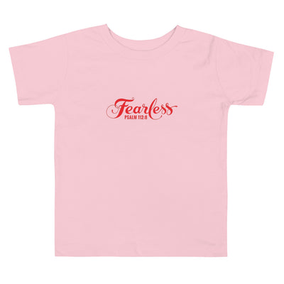 F&H Christian Fearless Toddler Short Sleeve Tee - Faith and Happiness Store
