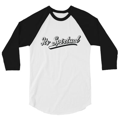 F&H Christian Its Spiritual Mens 3/4 sleeve raglan shirt