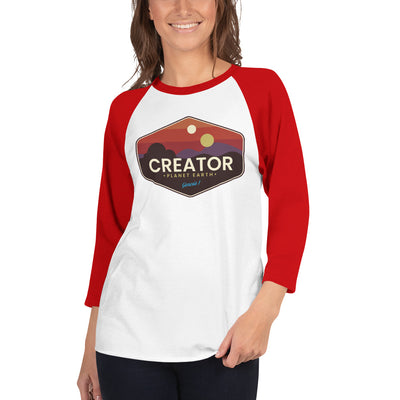 F&H Creator 3/4 sleeve raglan shirt - Faith and Happiness Store
