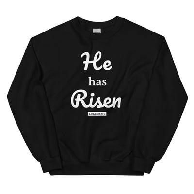 F&H Christian He Has Risen  Men's Sweatshirt - Faith and Happiness Store