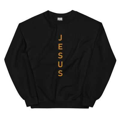 F&H Christian Jesus Vertical Men's Sweatshirt - Faith and Happiness Store